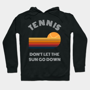 Vintage Retro Sunset Tennis Hoodie